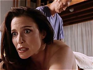 gorgeous Mimi Rogers gets her entire figure kneaded