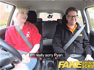 fake Driving college Back seat vagina squirting